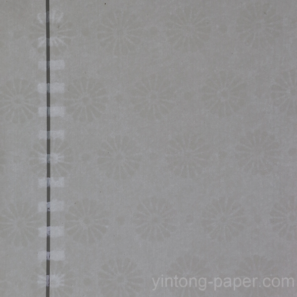 Security watermark paper with security thread