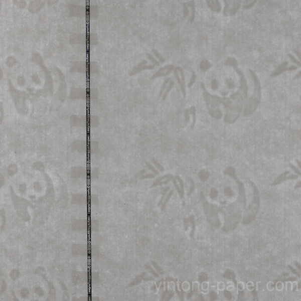 Security watermark paper with security thread